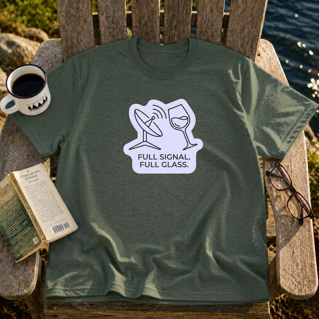 Full Signal, Full Glass T-Shirt