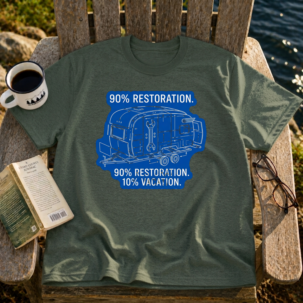 90% Restoration, 10% Vacation T-Shirt