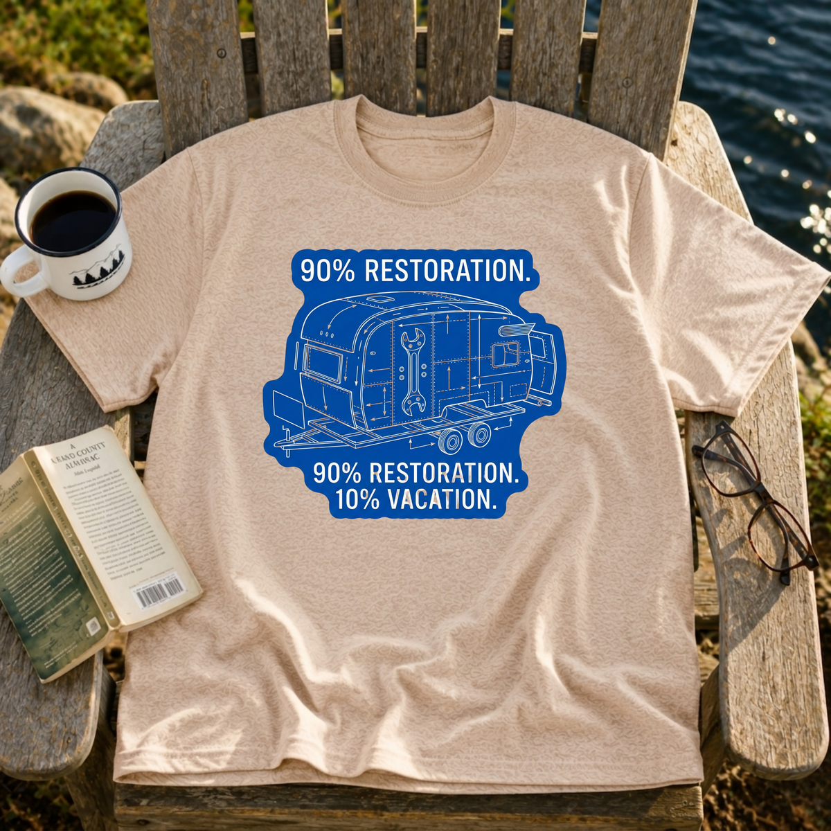 90% Restoration, 10% Vacation T-Shirt
